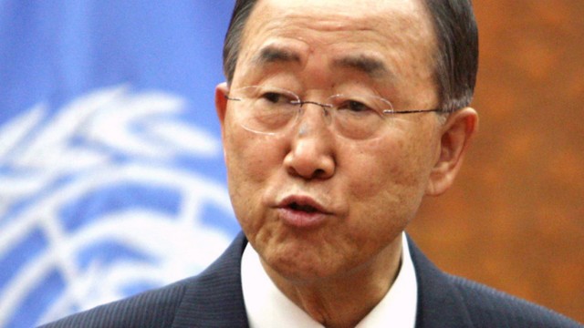 UN-Generalsekretär Ban Ki Moon Syrien