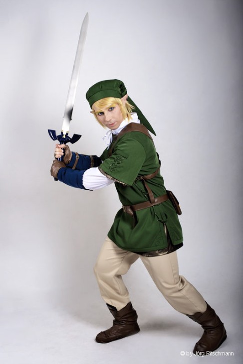 Arndt als Link aus Legend of Zelda