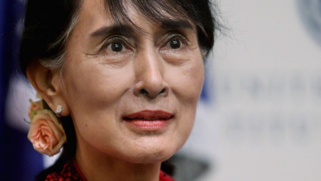 Nobel Peace Prize Winner Aung San Suu Kyi Speaks At The U.S. Institute of Peace