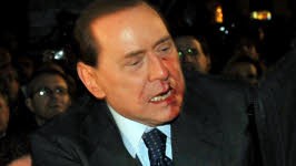 AFP, Berlusconi, Angriff