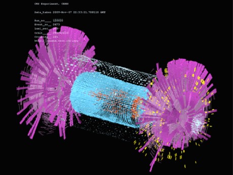 Protonen jagen durch LHC, Cern