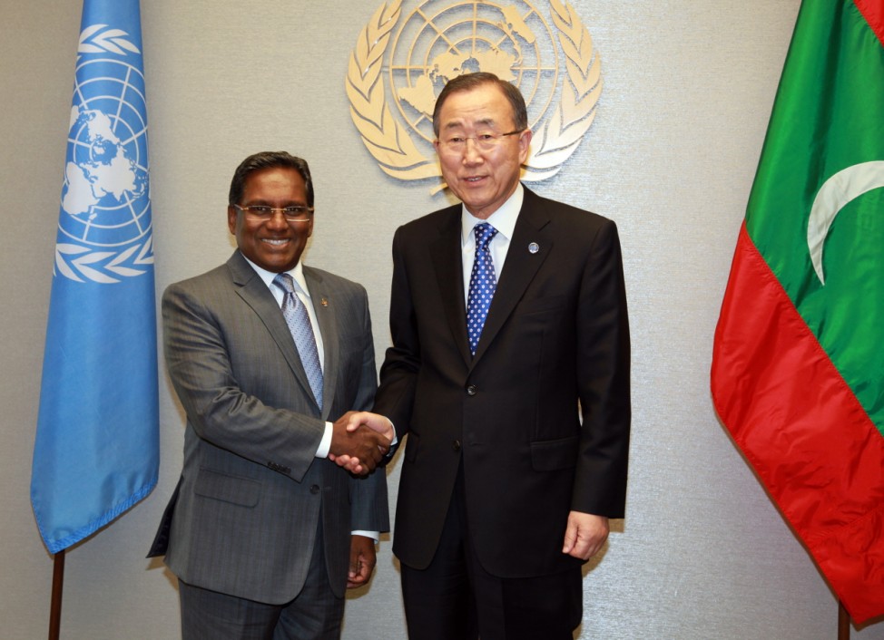 Mohamed Waheed, Ban Ki-moon