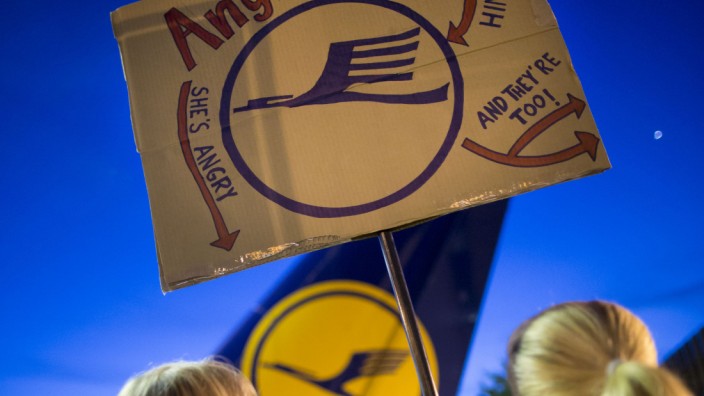 Streik der Lufthansa-Flugbegleiter