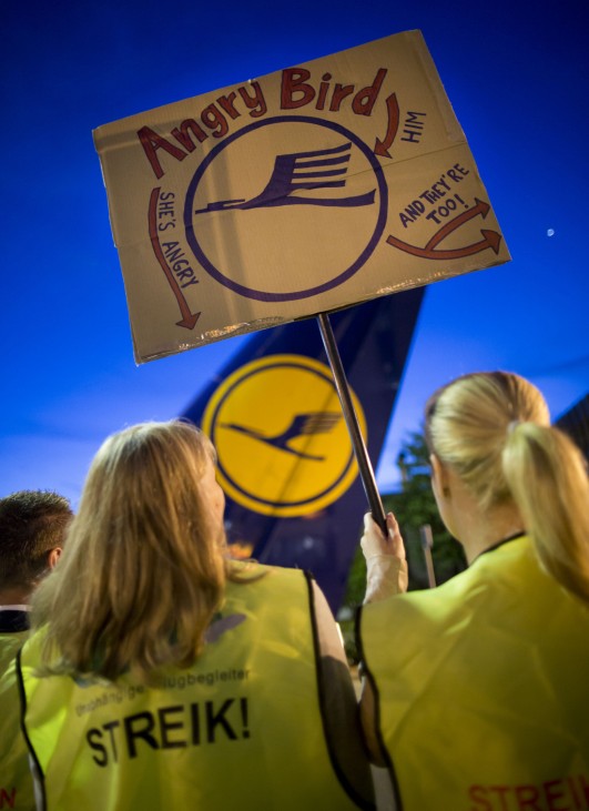 Streik der Lufthansa-Flugbegleiter