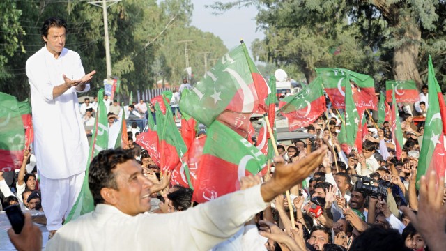 Imran Khan leads rally to South-Waziristan