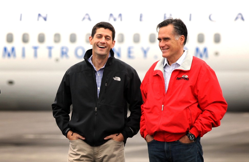 Romney And Ryan Hold Victory Rally In Ohio