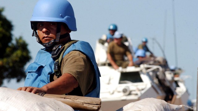 Uruguayische UN-Soldaten auf Patouille in Bunia