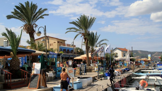 Im Südwesten von Zypern Aphrodite Adonis Strand Latchi Hafen