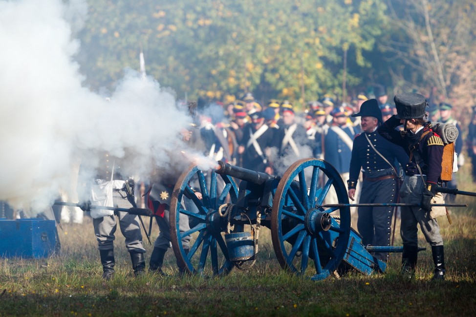 Historical Reenactment Of 1813 Battle Of Leipzig