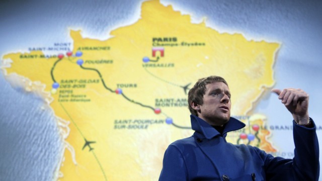 Tour de France 2013: Vorstellung der neuesten Route: Tour-de-France-Sieger Bradley Wiggins.