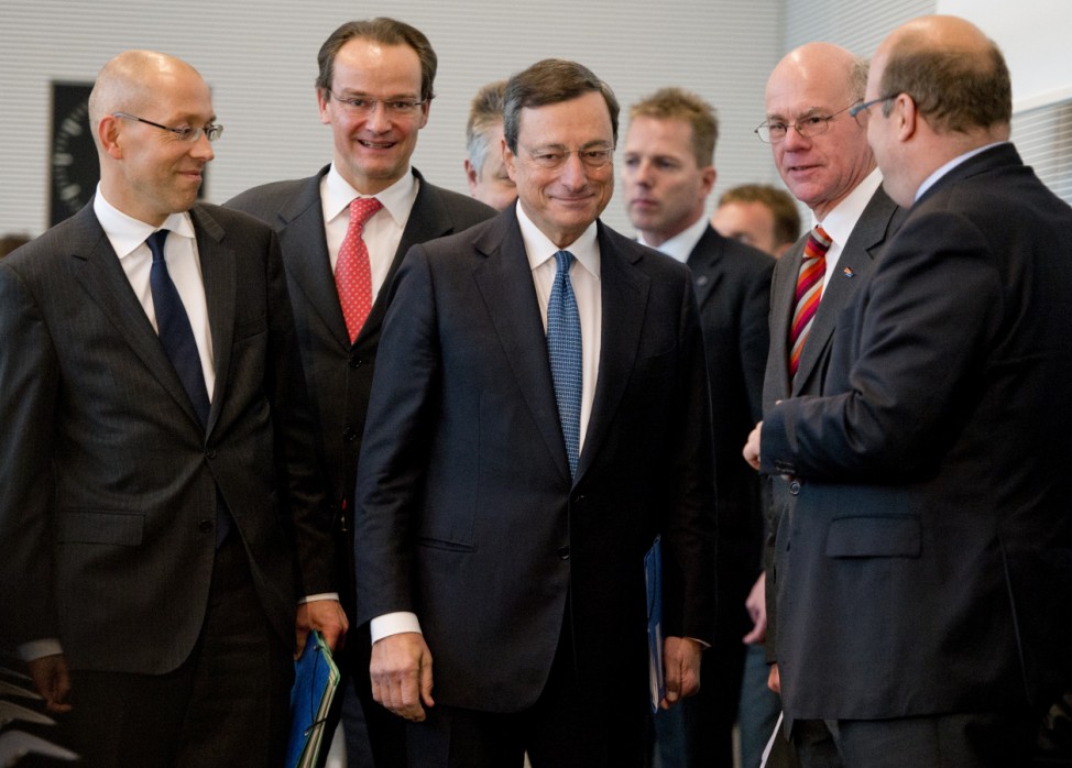 EZB-Praesident Draghi zu Besuch im Bundestag