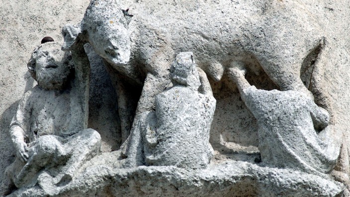 'Judensau'-Relief in Regensburg