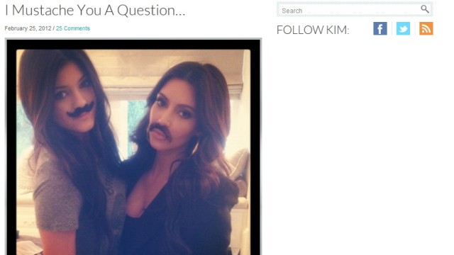 Fashionspießer: "Mustache-Trend": Prominente Verfechterinnen des "Mustache-Trends": die Kardashian-Schwestern. Bei Twitter haben sie ein Bild von sich mit Bart hochgeladen.