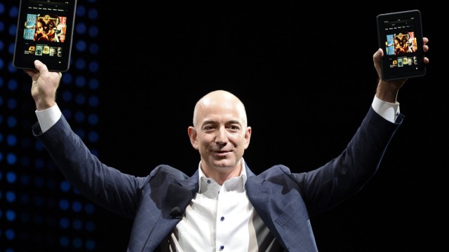 Amazon CEO Jeff Bezos introduces new Kindle tablet products