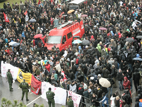 Studentenproteste in Kiel, dpa