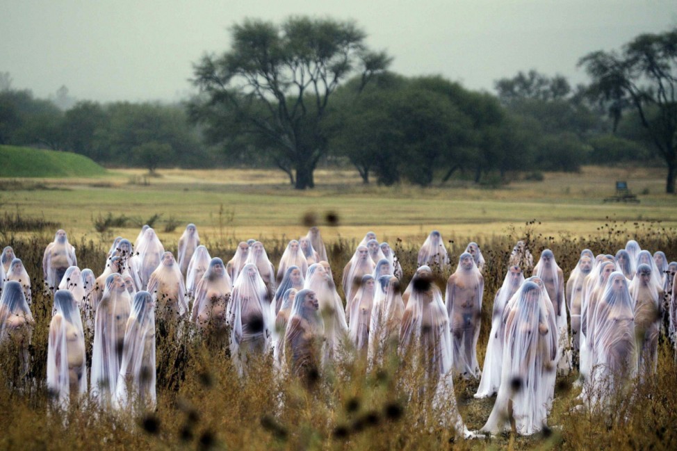 US photographer Spencer Tunick in Mexico