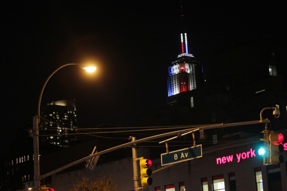 US-VOTE-2012-ELECTION-EMPIRE STATE BUILDING