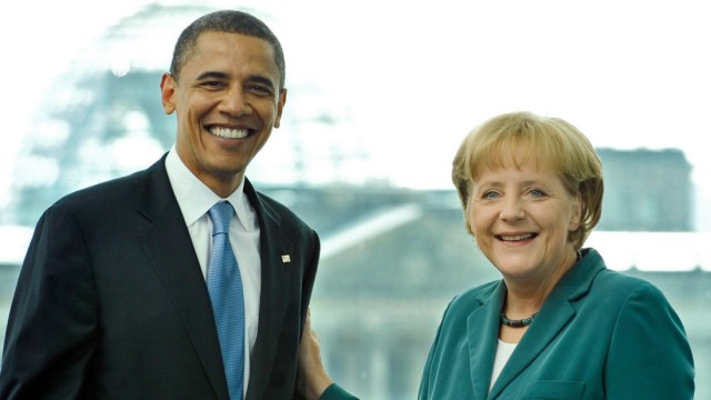 Chancellor Merkel Meets With Barack Obama