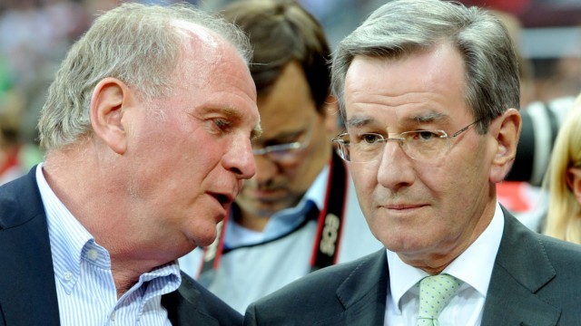 Bayern-Chef Hoeneß und Karl Hopfner