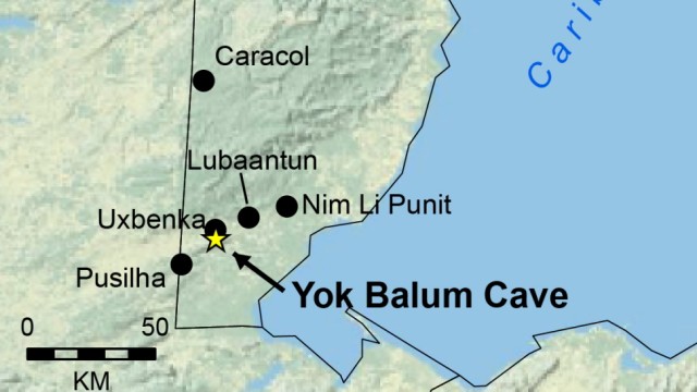 Die wichtigsten Maya-Städte und die York-Balum-Höhle in Belize, Zentralamerika.