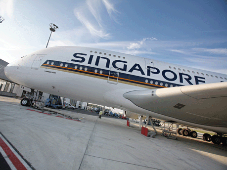 Airbus A380 der Singapore Airlines, Foto: dpa