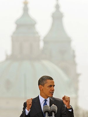 Obama Atomwaffen Abrüstung Prag, dpa