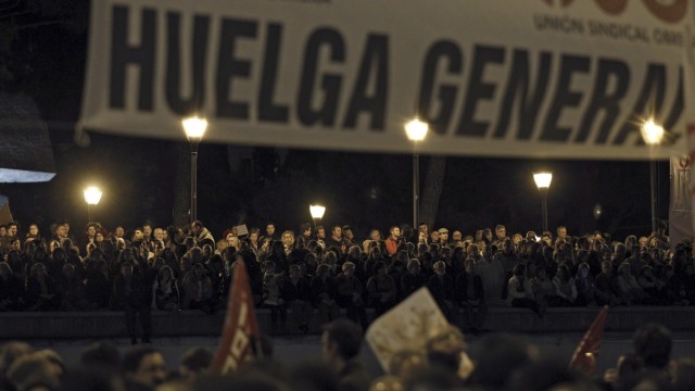 General strikes in Spain, Portugal over austerity measures