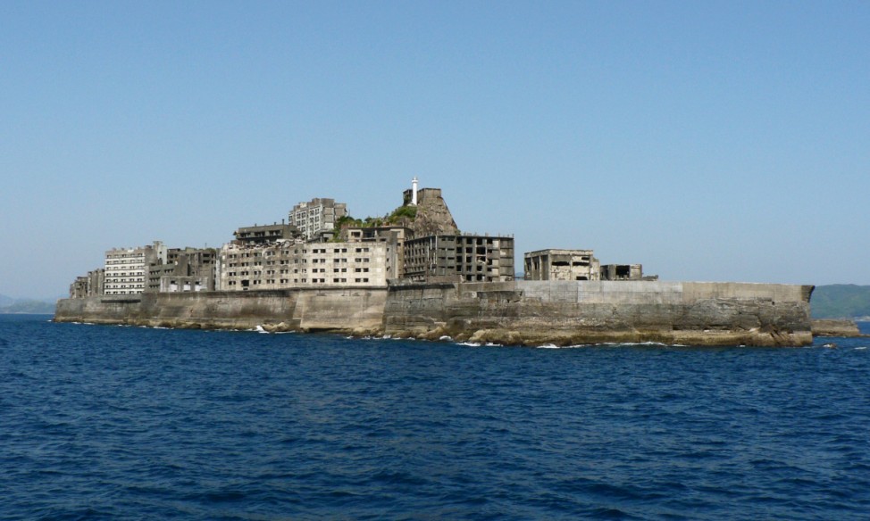James Bond Skyfall Silva Insel Hashima Japan Gunkanjima Drehort