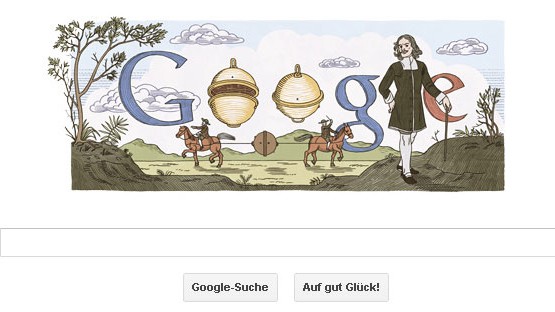 Otto von Guericke als Google Doodle