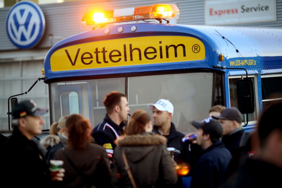 Vettel-Fans in Heppenheim