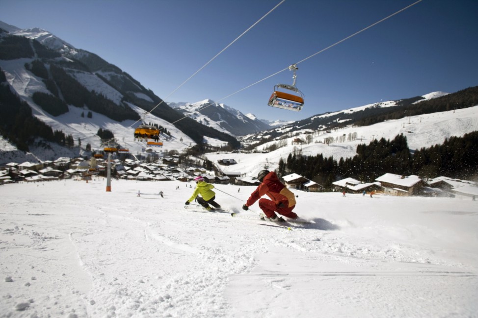 Ski Skigebiet Snowboarden Alpen Saalbach Hinterglemm Leogang