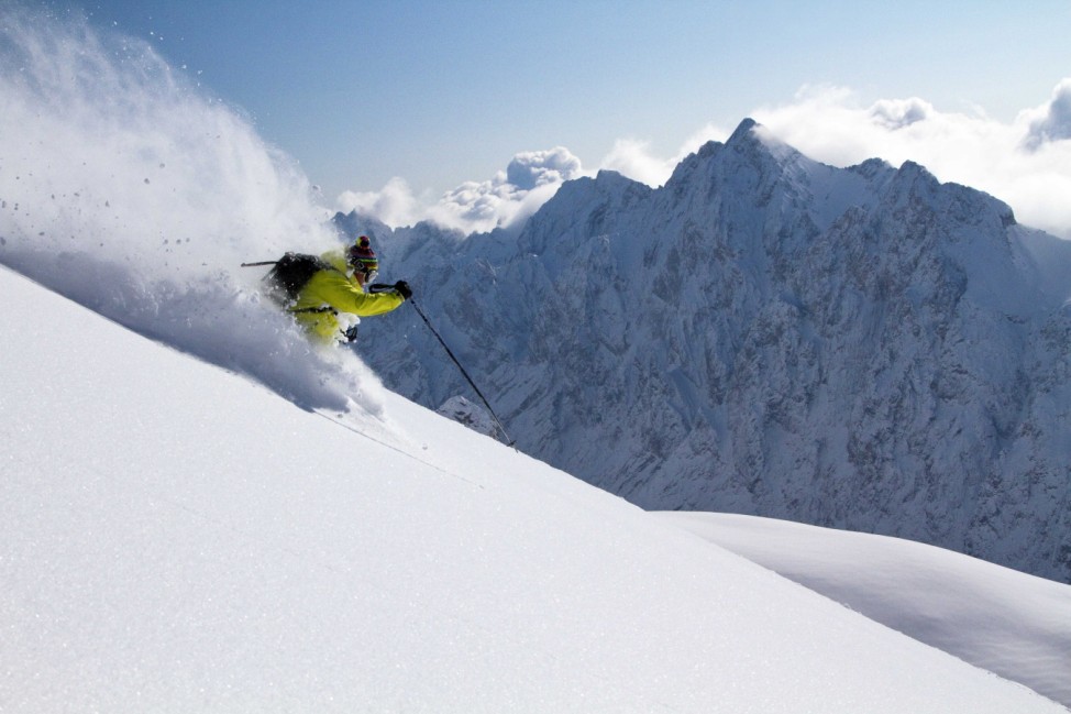 Ski Skigebiet Snowboarden Alpen Zugspitze