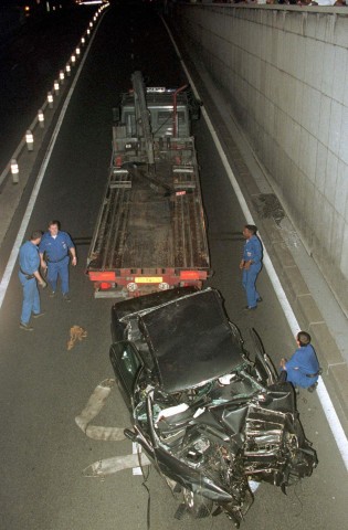 Tödlicher Unfall von Prinzessin Diana in Paris, 1997