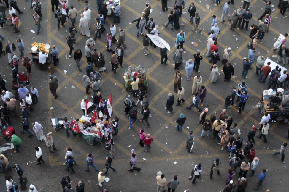 Anti-Mursi protesters gather at Tahrir Square in Cairo