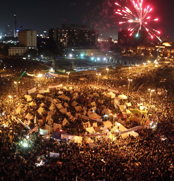 Opposition rally over Morsi decrees in Tahrir Square