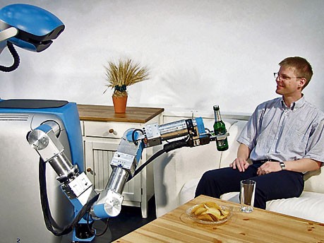 Roboter Robby vom Institut für Produktionstechnik und Automatisierung der Fraunhofer Gesellschaft; Koch