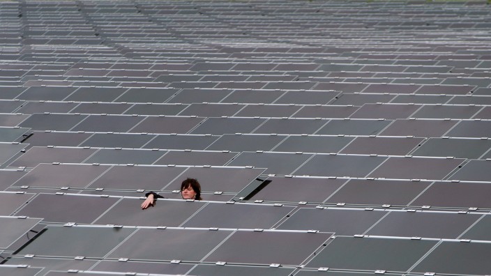 Solarfeld der Voltwerk AG bei Mering, 2006