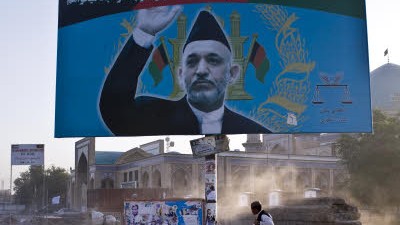 Hamid Karsai: Hamid Karsai - der afghanische Präsident wird bei den Wahlen am 20. August wohl eine zweite Amtszeit erhalten