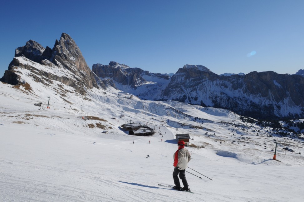 Dolomiten Italien Skisafari Skifahren Dolomiti Superski Dolomiten Italien Grödnertal Seceda
