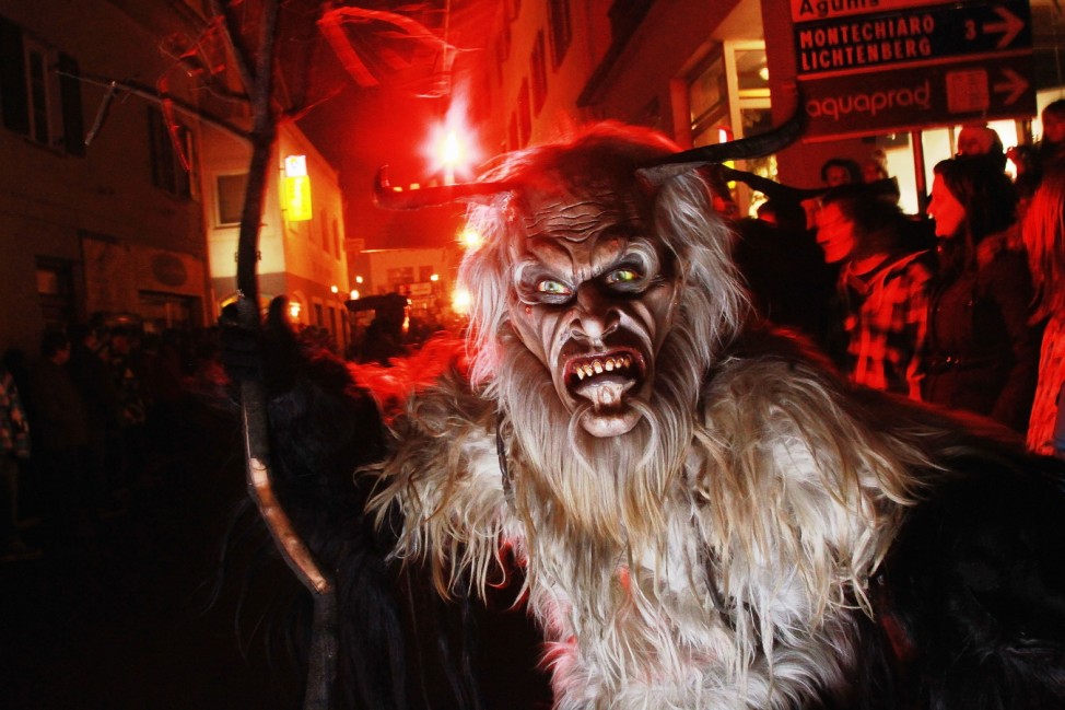 Devils Parade In Krampus Procession