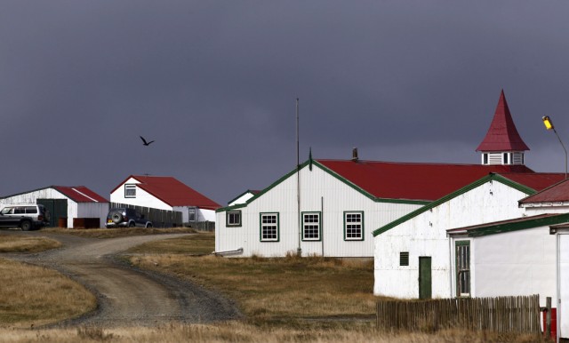 Häuser auf den Falkland-Inseln