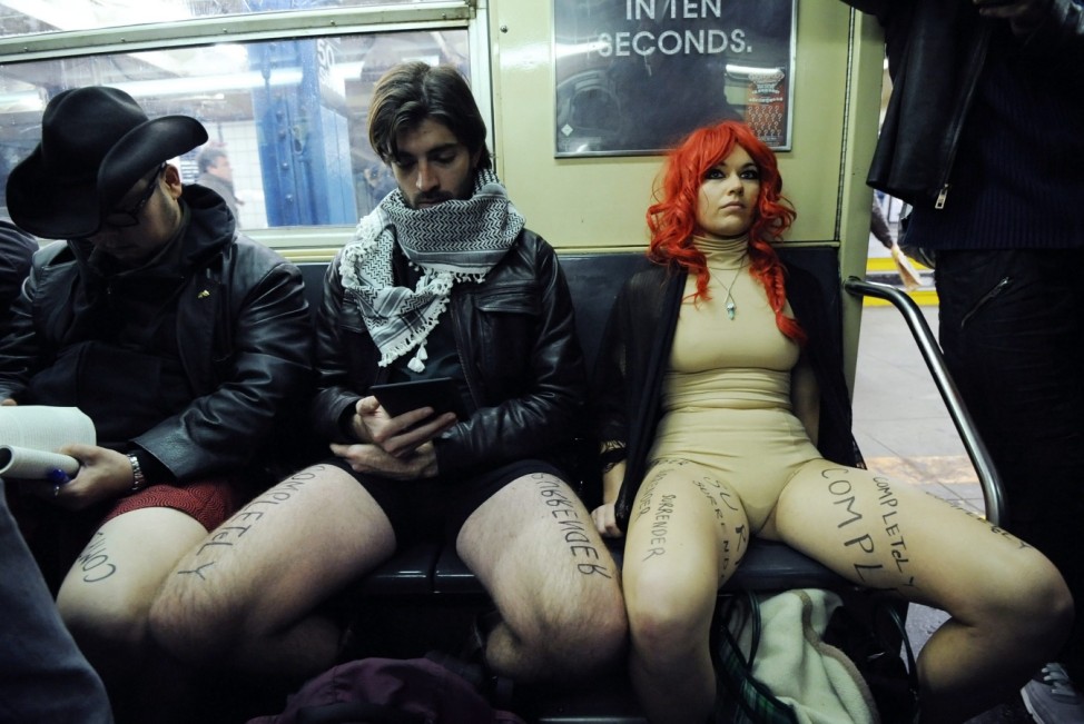 No Pants Subway Ride 2013 New York