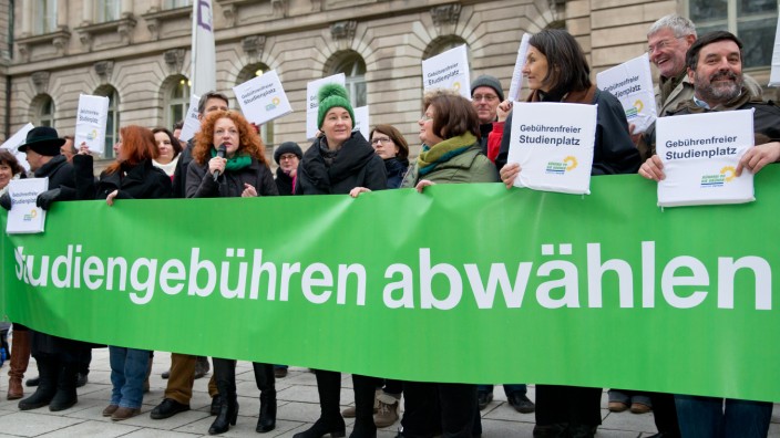 Bündnis 90/Die Grünen gegen Studiengebühren