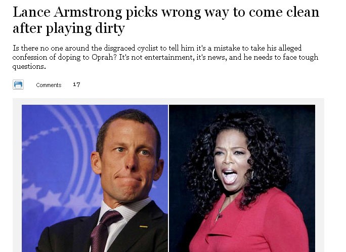 Lance Armstrong Reaktionen