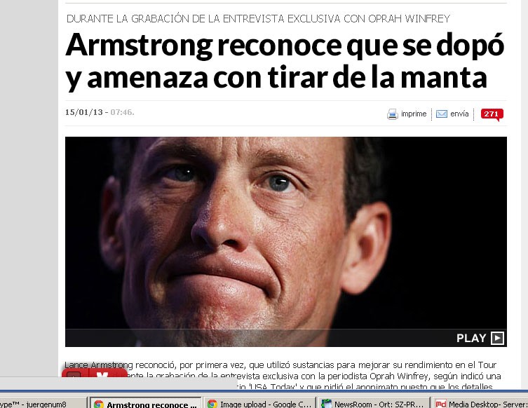 Lance Armstrong Reaktionen