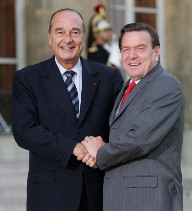 Schröder bei Chirac