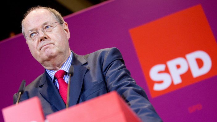 Landtagswahl Niedersachsen - SPD-Kanzlerkandidat Peer Steinbrück