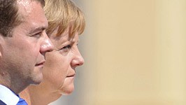 Merkel Medwedjew dpa