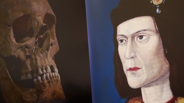 Richard III. - Schädel und Porträt
