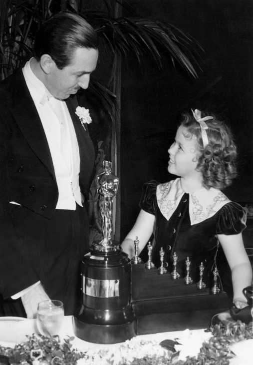 Walt Disney und Shirley Temple, 1939